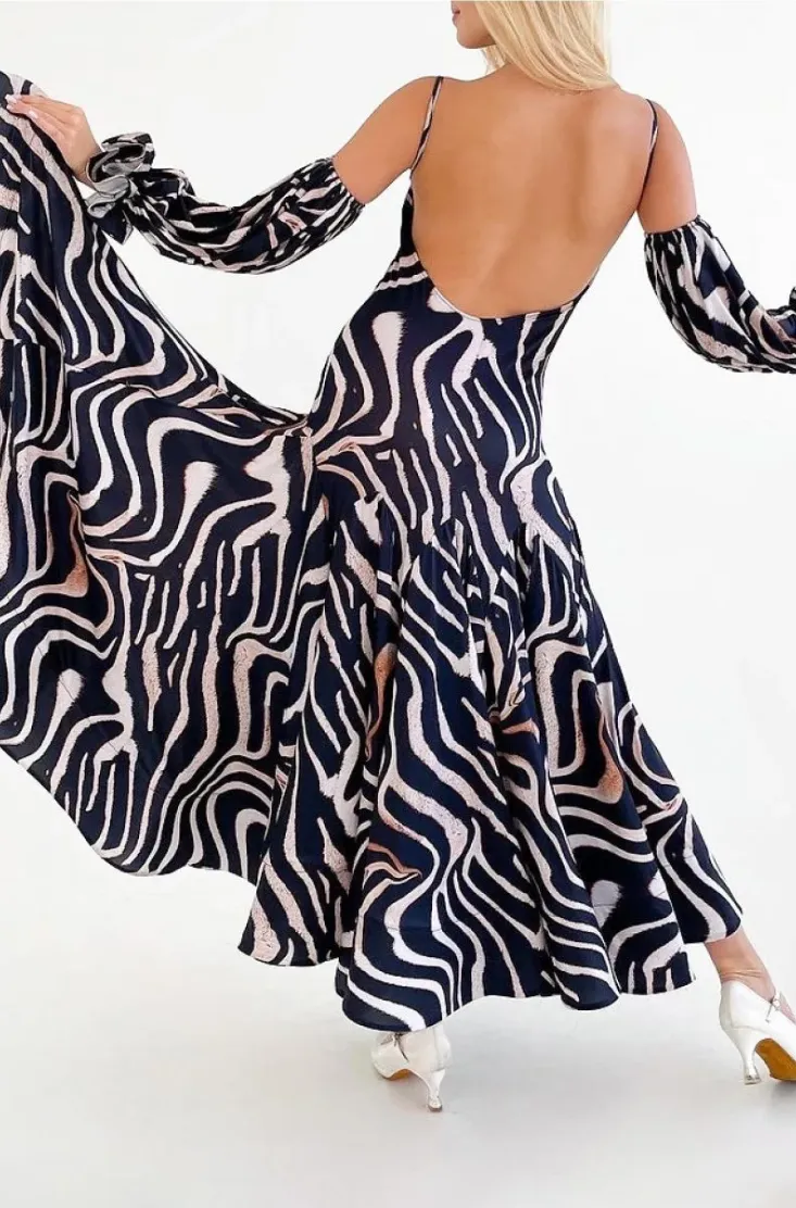 Ballroom Dance Dress Style Ballroom Dress Elena/Zebra Pra 1276