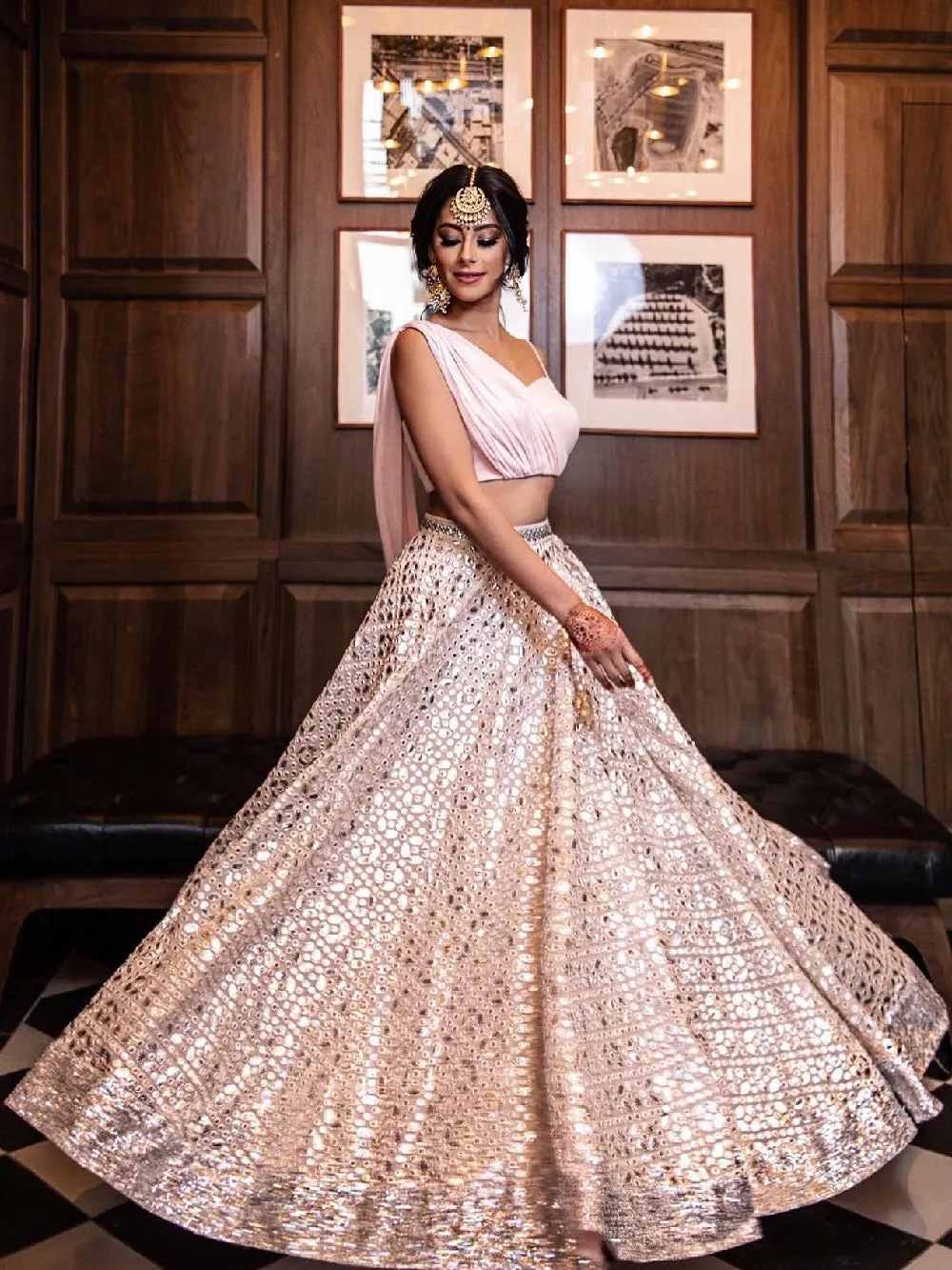 Beautiful Designer Georgette Sequence Lehenga Choli Design 1727