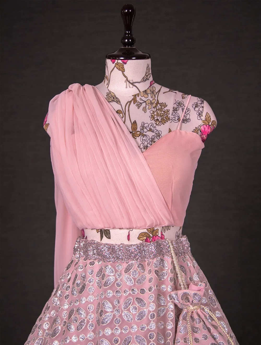 Beautiful Designer Georgette Sequence Lehenga Choli Design 1727