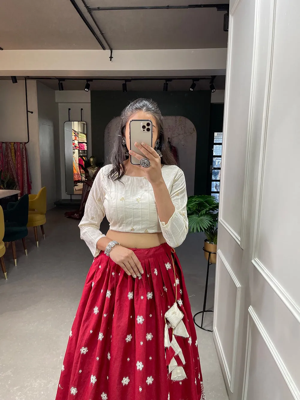 Beautiful Designer Pure Cotton Lehenga Choli