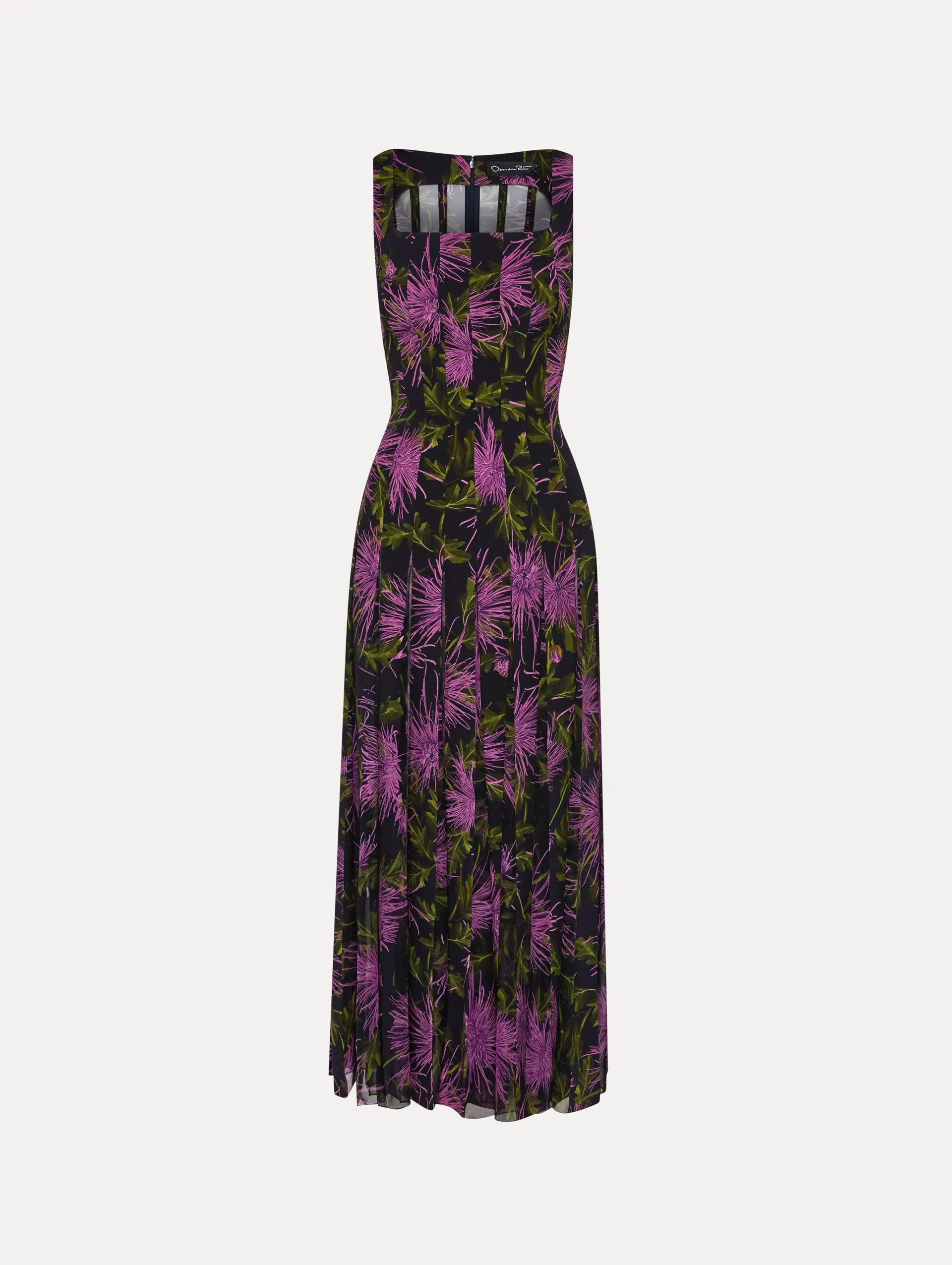 Chrysanthemum Chiffon Inset Dress