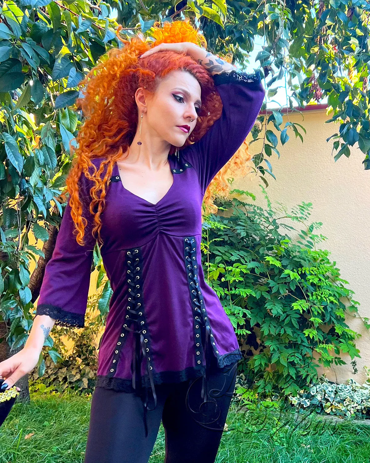 Electra Top in Garnet