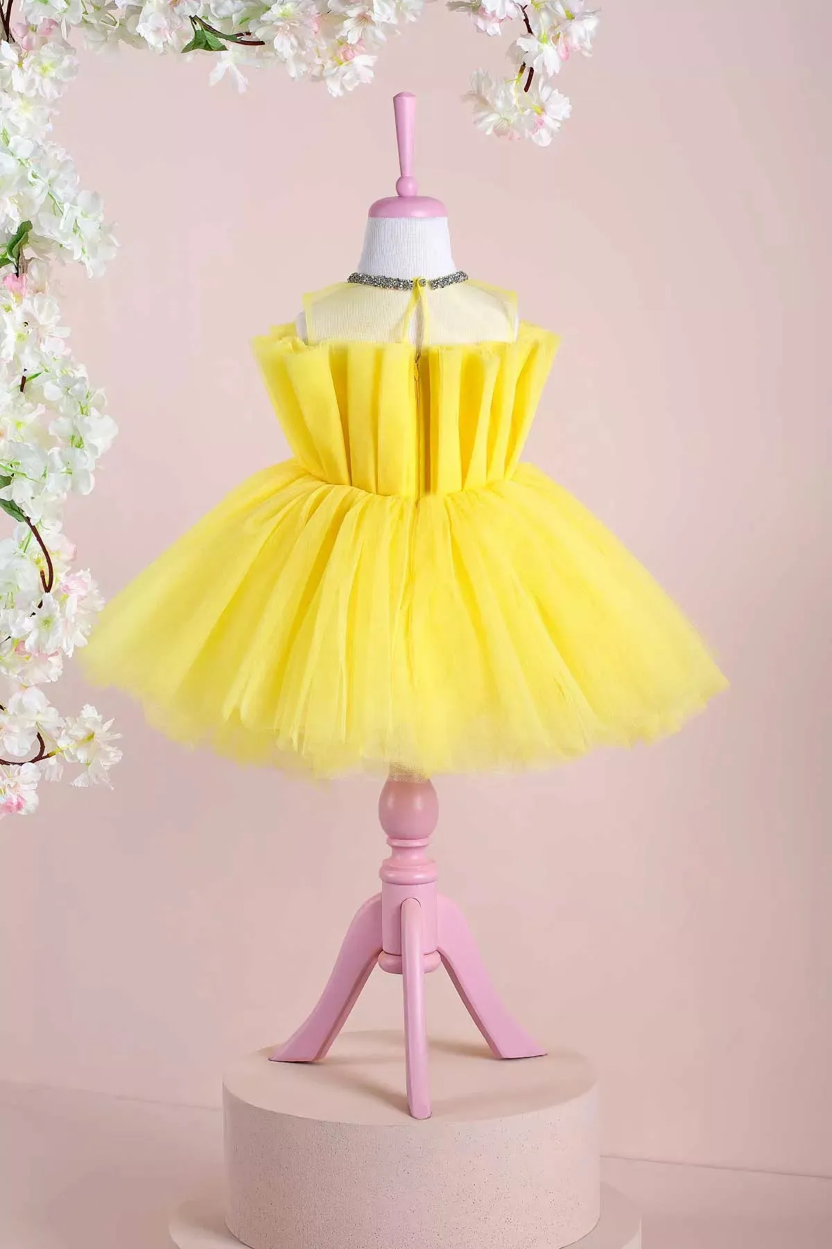 Eliza Yellow Party Dress