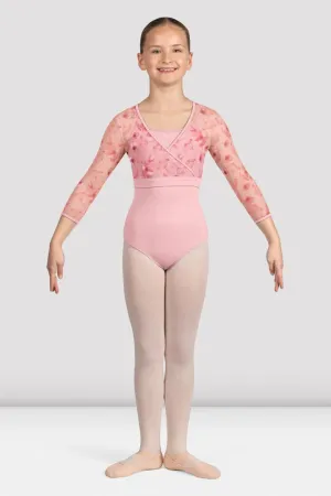 Girls Isobel Floral 3/4 Sleeve Top Pink