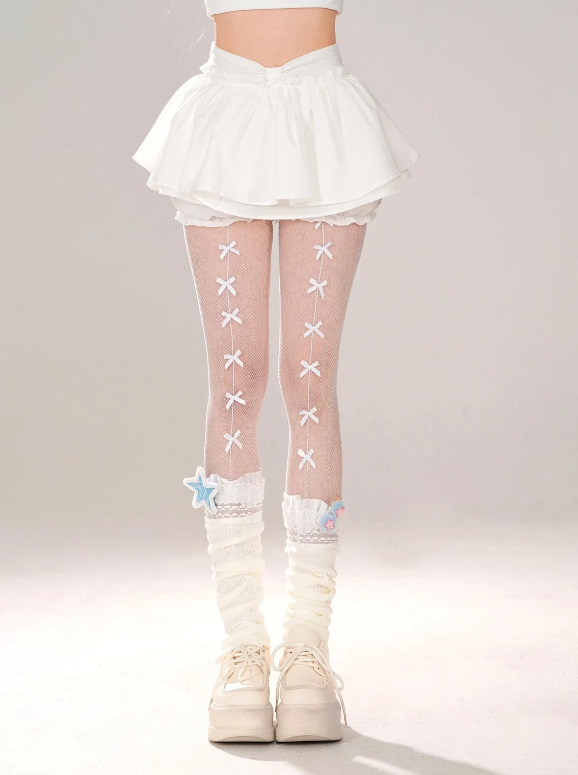 Girly White Skirt Sweet Shorts