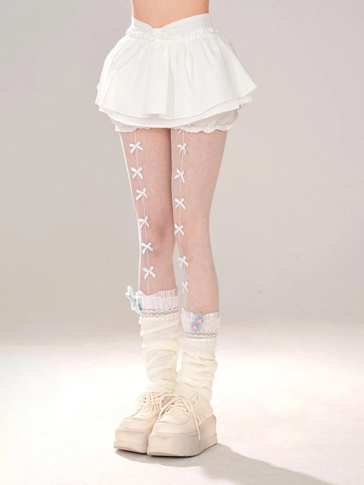 Girly White Skirt Sweet Shorts