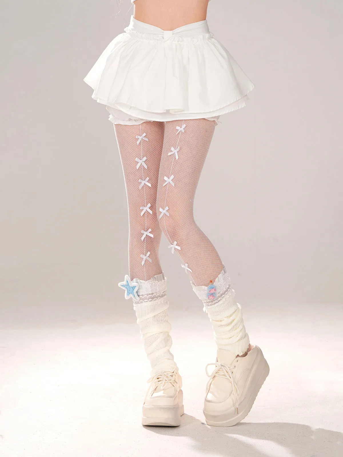 Girly White Skirt Sweet Shorts